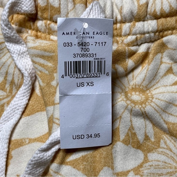 American Eagle Super High Rise Short Court Shortie XS Pockets Floral Soft NEW - Picture 9 of 9